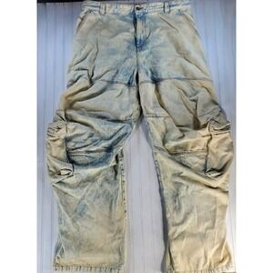 Vintage Y2K Men's DIESEL D-Rne-S  RELAXED Loose BAGGY Cargo Denim Jeans 36x34
